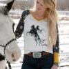 Cinch Women's Cruel Girl Raglan T-Shirt #CTK7431001CRE