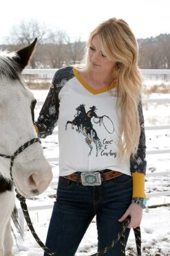 Cinch Women's Cruel Girl Raglan T-Shirt #CTK7431001CRE