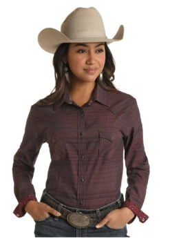 Women's Rough Stock Snap Front Shirt #RSWSOSRYTE