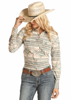 Women's Rock & Roll Cowgirl Snap Front Shirt #RRWSOSR0R7