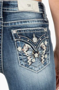 Women's Miss Me Butterfly Jean #M3862B