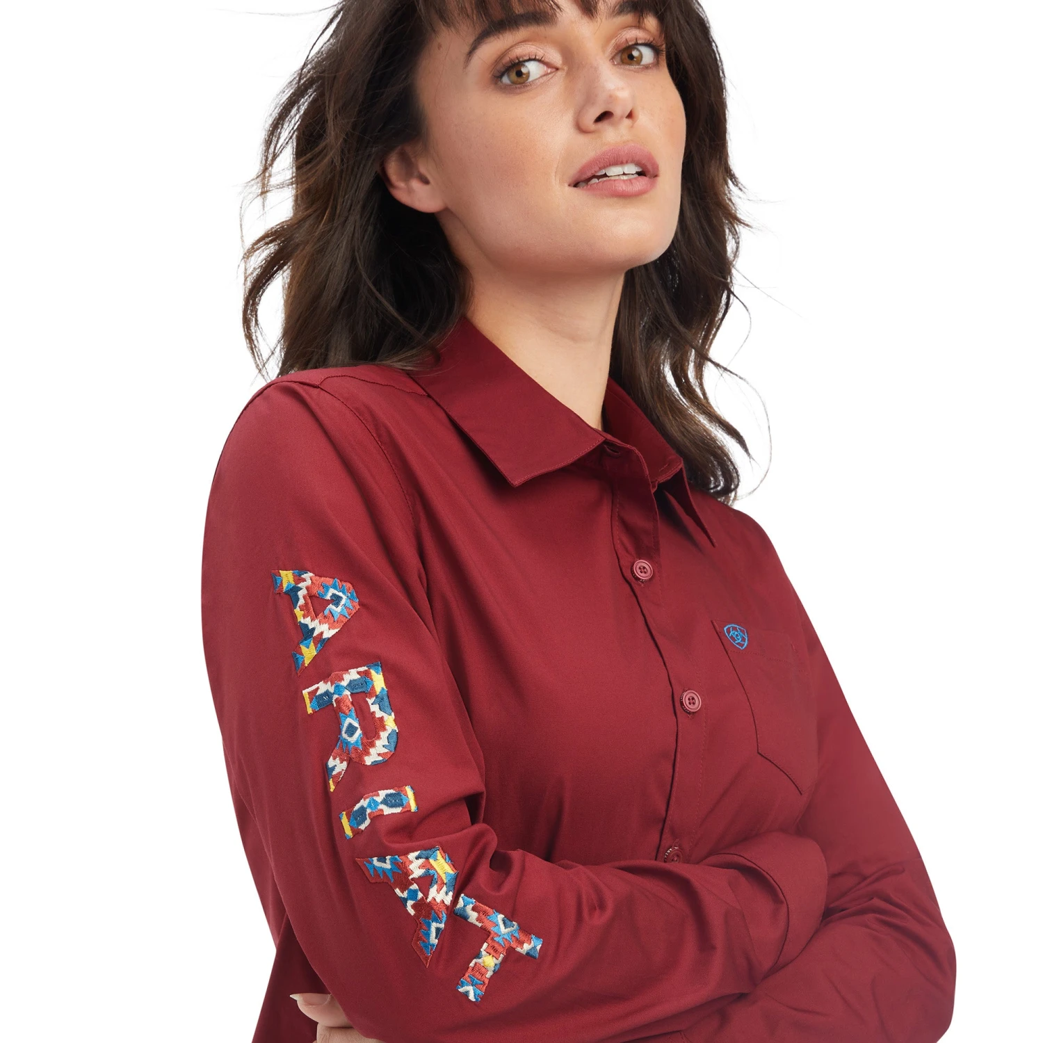 Women's Ariat Team Kirby Stretch Button Down Shirt #10041434 - Image 2