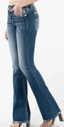 Women's Miss Me Good Vibrations Bootcut Jean #M3742B6
