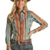 Women's Rock & Roll Cowgirl Snap Front Shirt #RRWSOSR095