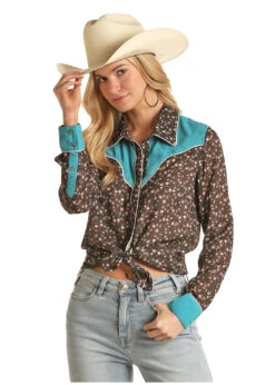 Women's Rock & Roll Cowgirl Snap Front Shirt #B4S3044